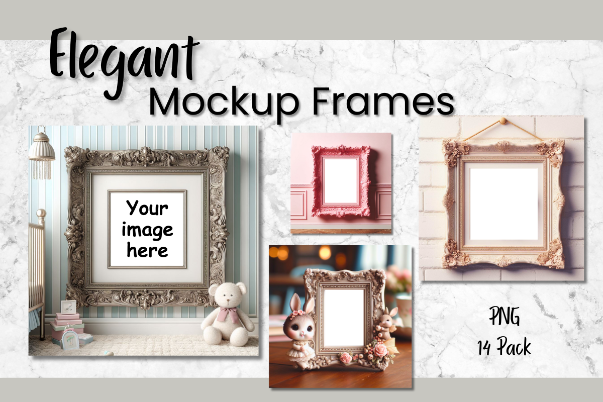 MOCKUP FRAMES Graphic by Pixels N Bows · Creative Fabrica