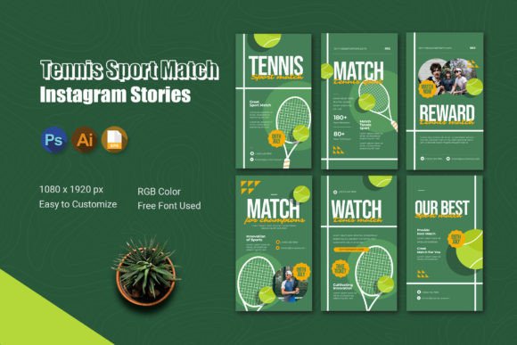 Tennis Sport Match Instagram Story