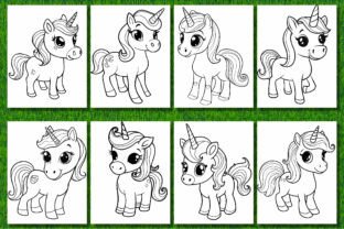 250 Cute Unicorn Coloring Pages for Kids Graphic by KIDS ZONE ...