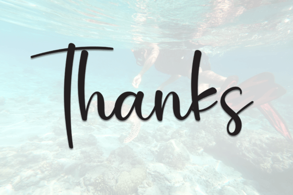 Scuba Font PNG with transparent background - Preview 6