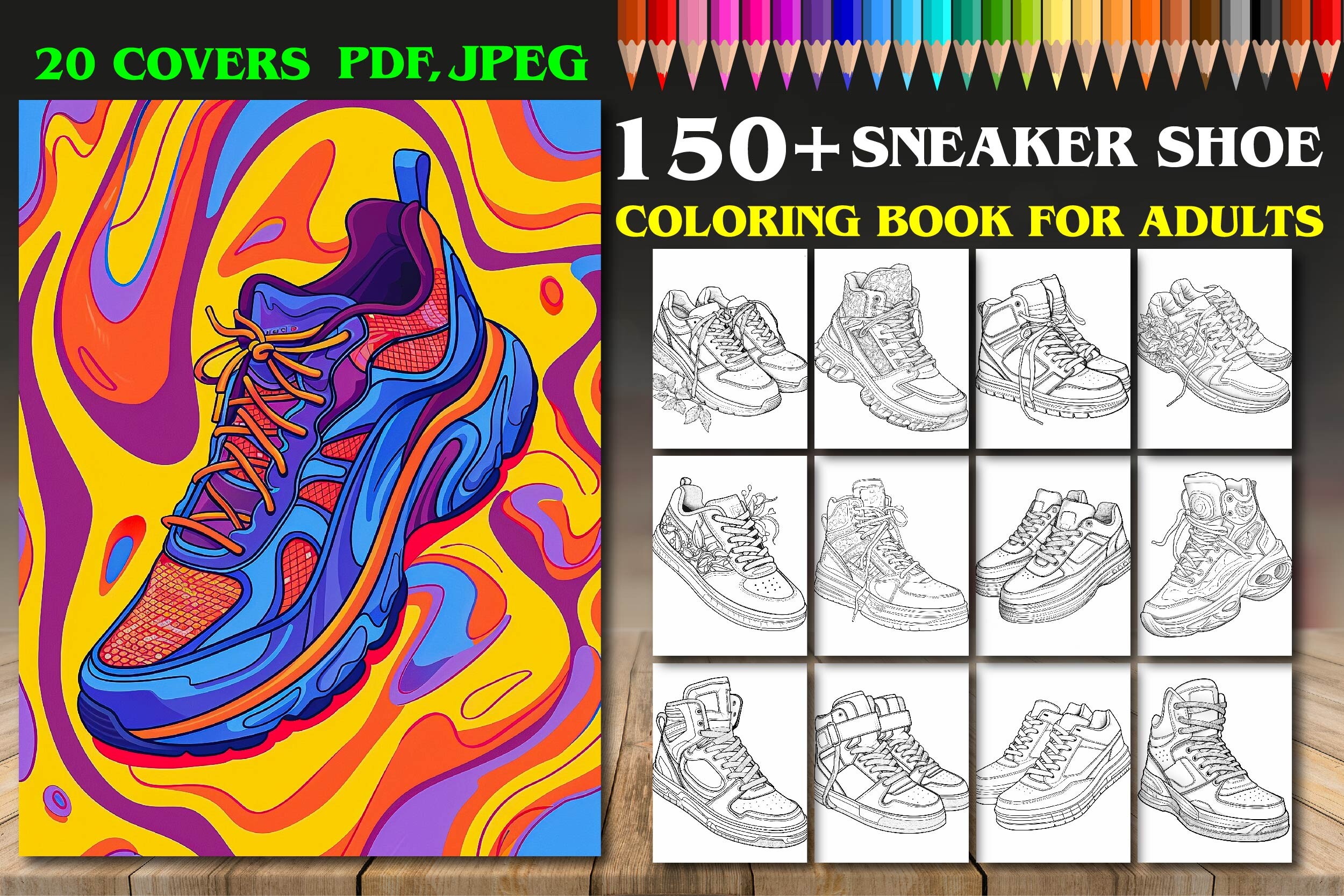 Sneaker Shoe Coloring Pages
