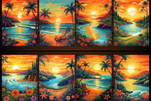 250 Summer Scene Coloring Pages - KDP Graphic by E A G L E · Creative ...