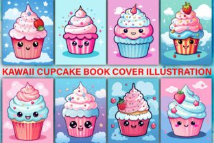 300 Cute Kawaii Cupcake Coloring Pages Graphic by Asma Store · Creative ...