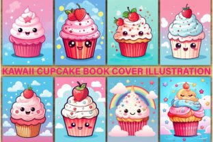 300 Kawaii Cupcake Coloring Pages Graphic by Asma Store · Creative Fabrica