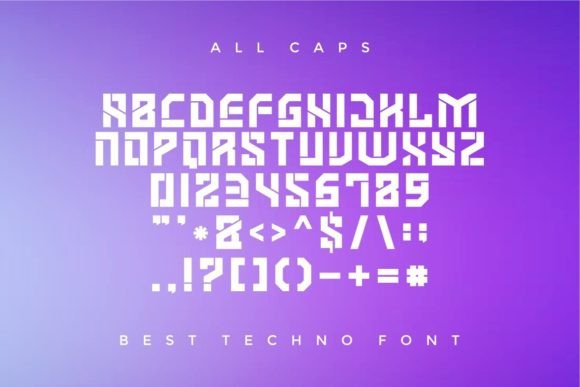 Cyber Promax Font PNG with transparent background - Preview 3