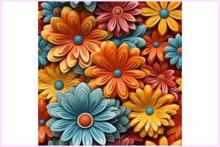 3D Flowers Seamless Pattern Graphic by Forhadx5 · Creative Fabrica