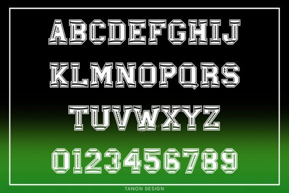 B Sporty Football Font - Preview 1