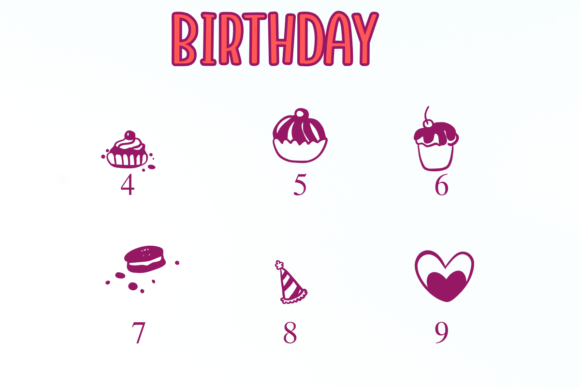 Birthday Font - Preview 3