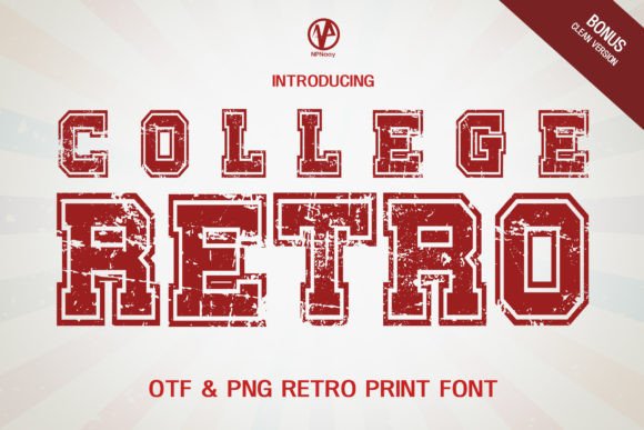 College Retro Font by NPNaay · Creative Fabrica