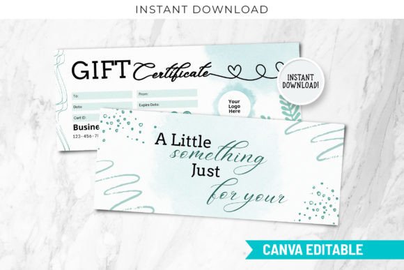 Editable Gift Canva Design Certificate