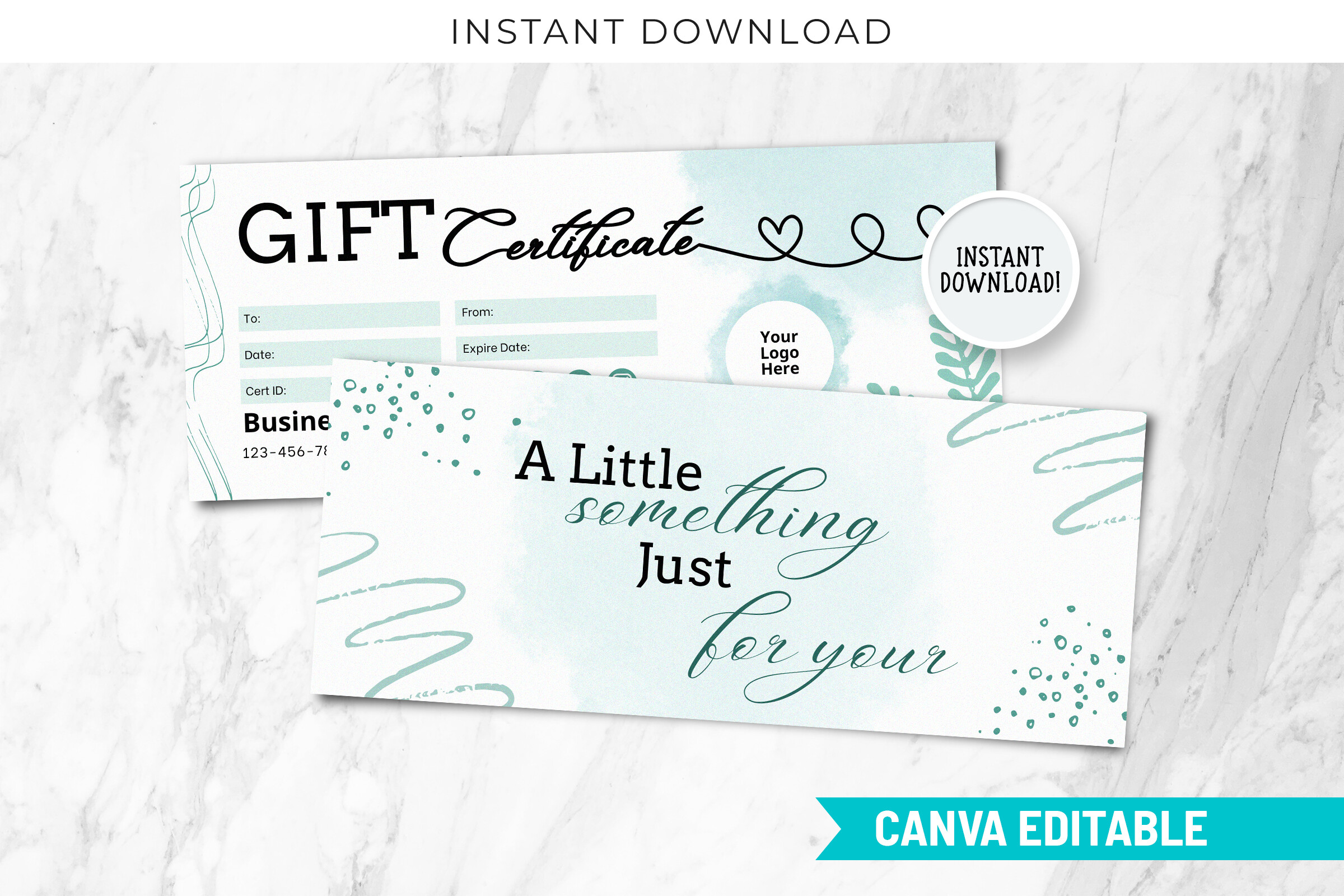 Editable Gift Canva Design Certificate