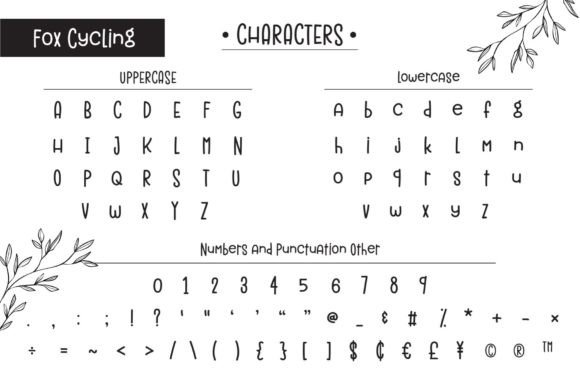 Fox Cycling Font font preview - 6