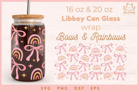 Libbey Glass Can Wrap SVG 16 Oz & 20 Oz