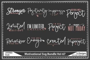Motivational Svg Bundle Vol-67 Graphic by Craft Store · Creative Fabrica