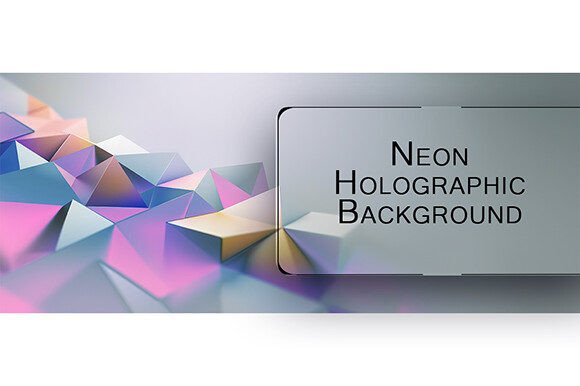 Neon Holographic Background