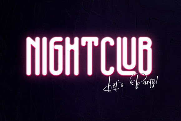Neonland Font PNG with transparent background - Preview 1