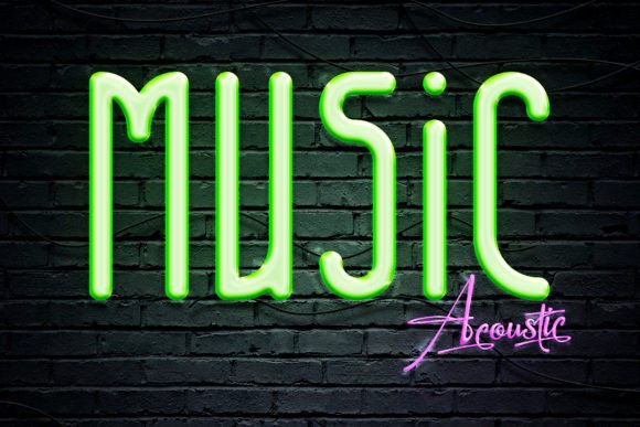 Neonland Font PNG with transparent background - Preview 3