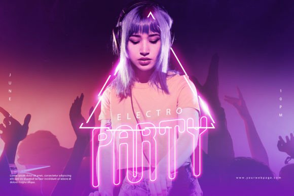Neonland Font PNG with transparent background - Preview 6