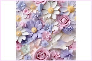 Spring 3D Flowers Seamless Pattern Graphic by Forhadx5 · Creative Fabrica