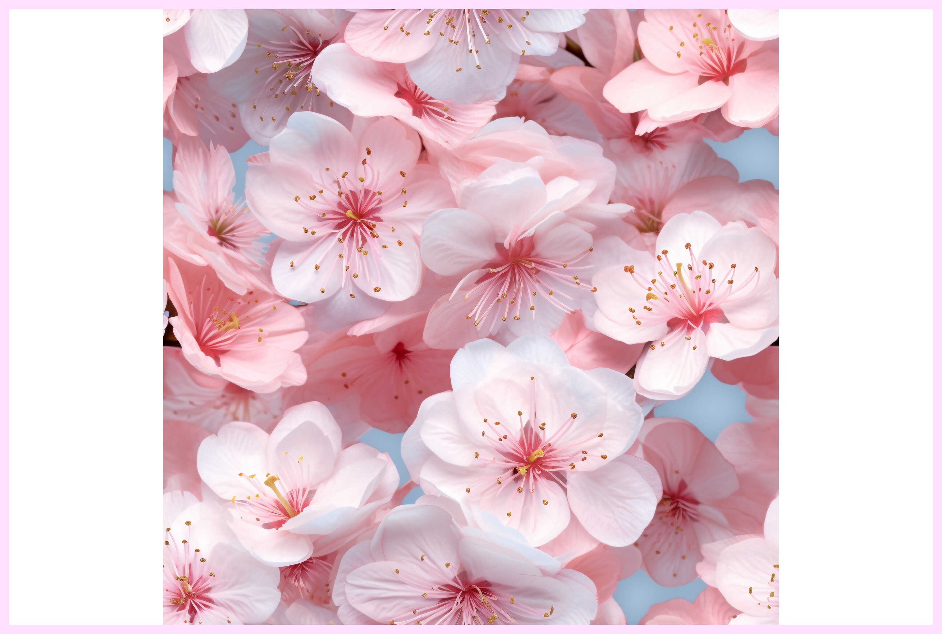 Spring 3D Flowers Seamless Pattern Graphic by Forhadx5 · Creative Fabrica