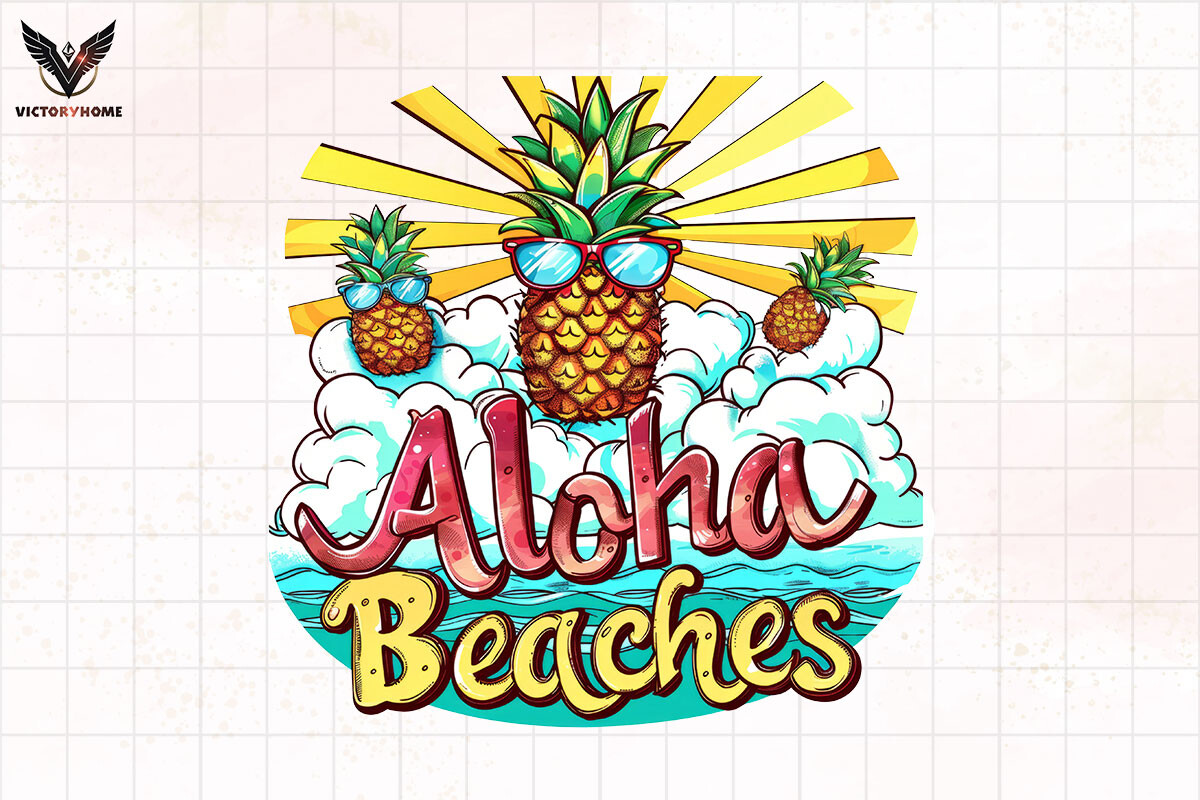 Aloha Beaches Sublimation Clipart PNG Graphic by VictoryHome · Creative ...