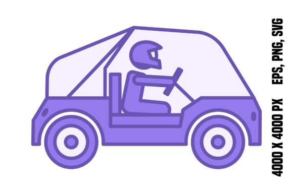 Buggy Colored Icon Graphic by YuliDor · Creative Fabrica