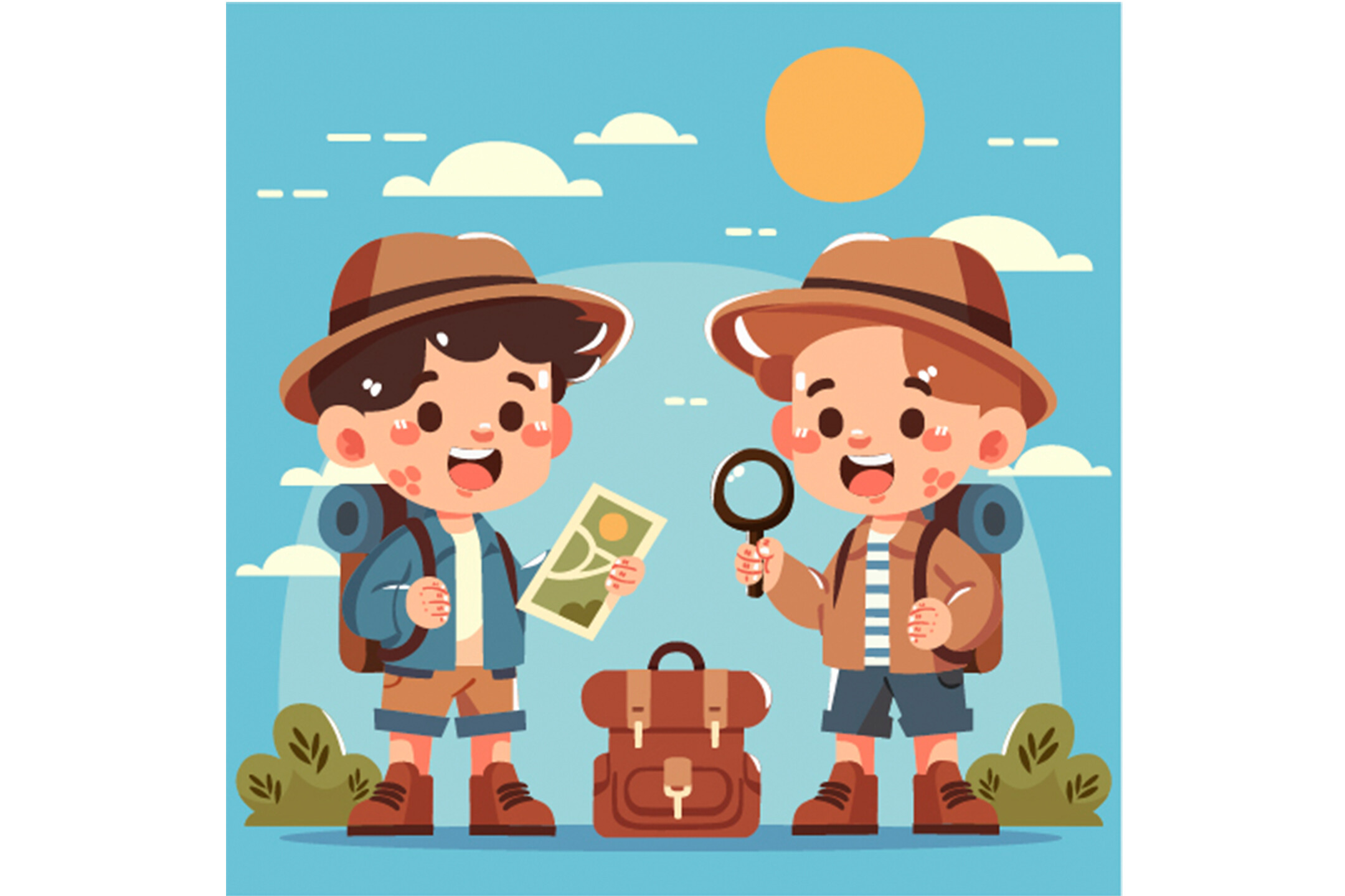 Detective Kids Celebrate Scavenger Hunt