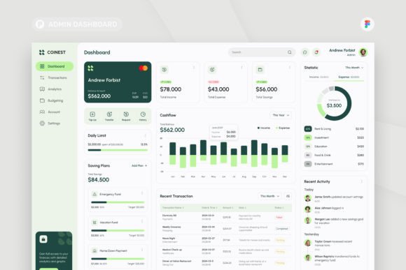 Finance Management Admin Dashboard