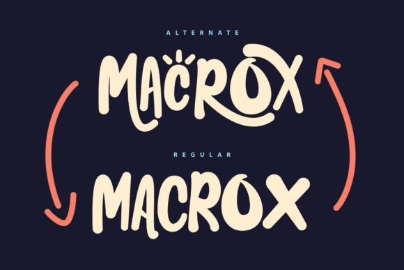 Macrox Font PNG with transparent background - Preview 2