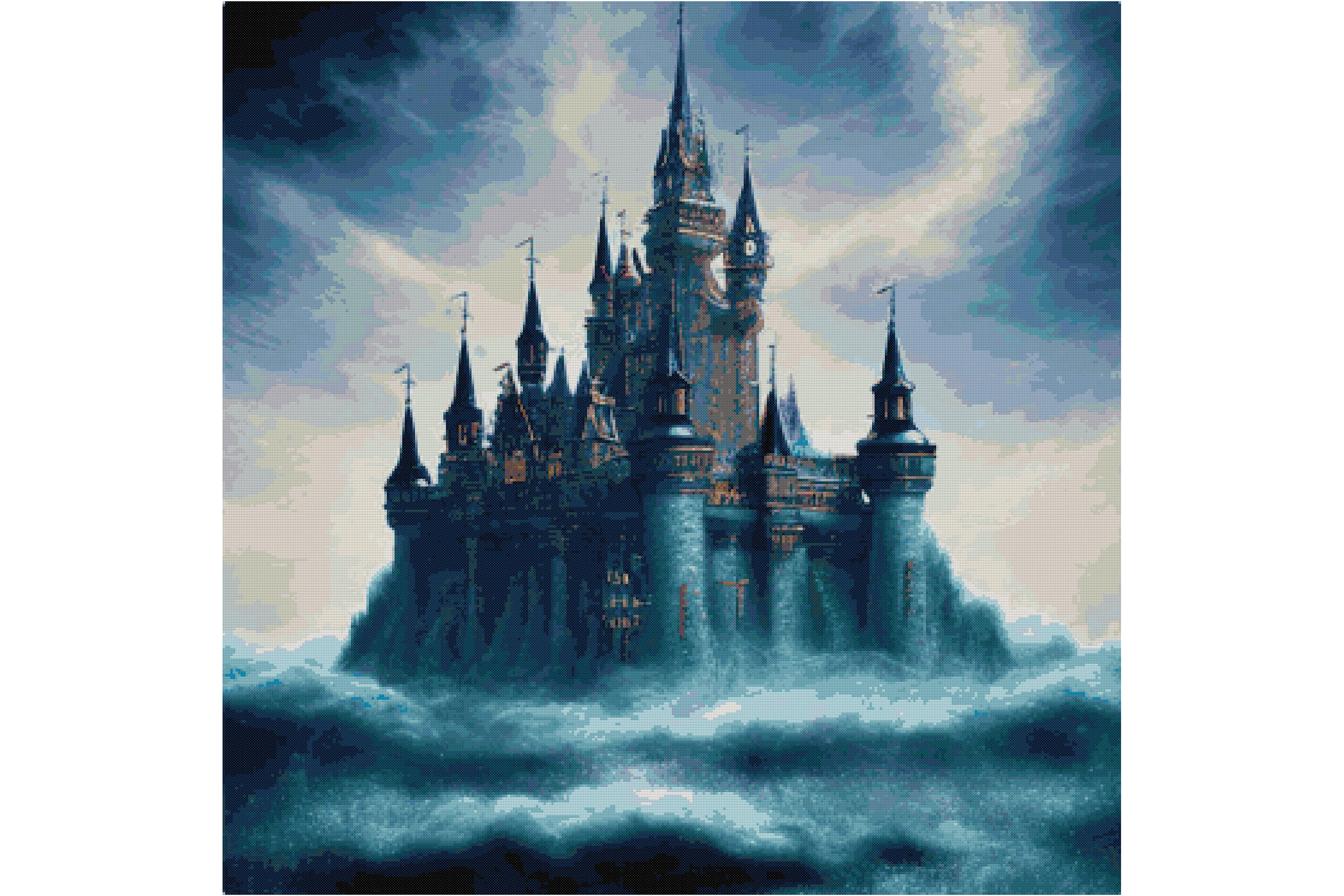 Scary Home Counted Cross Stitch Patterns