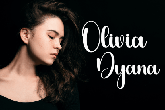 Simple Calligraphy Font PNG with transparent background - Preview 2
