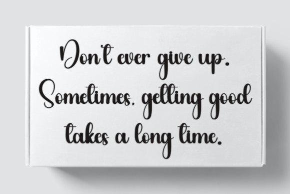 Simple Calligraphy Font PNG with transparent background - Preview 3