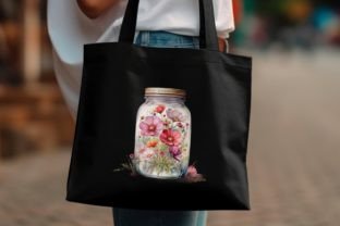 Watercolor Flowers in Jar Clipart Graphic by Igraphic Studio · Creative ...