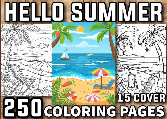 250 Hello Summer Coloring Pages for Kids