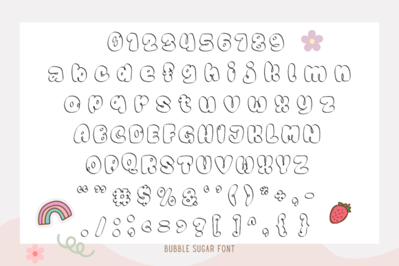 Bubble Sugar Font - Preview 1