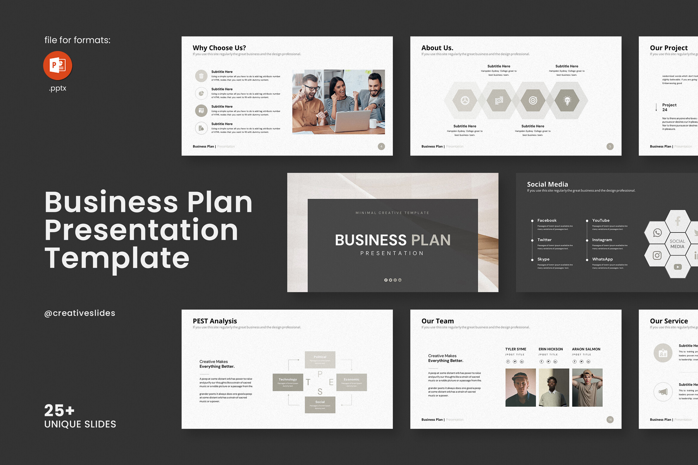 Business Plan PowerPoint Template Graphic by CreativeSlides · Creative ...