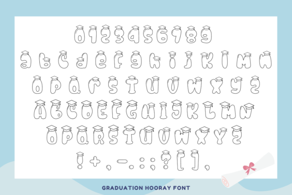 Graduation Hooray Font - Preview 1