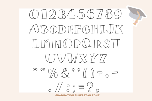 Graduation Superstar Font - Preview 1