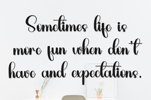 Delysha Font PNG with transparent background - Preview 3