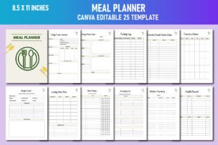 Meal Planner Canva KDP Graphic by Lavlu Creative Zone · Creative Fabrica