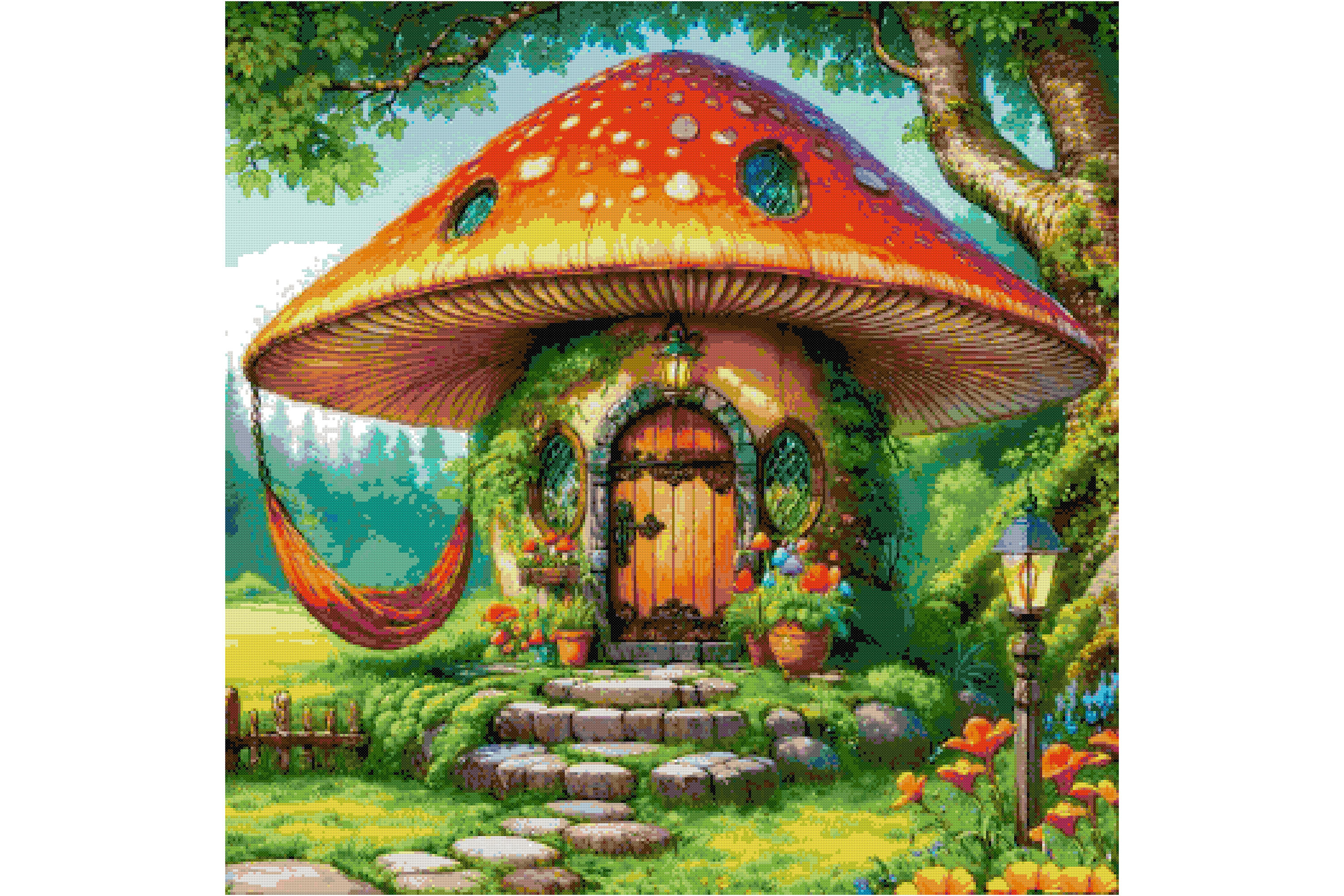 Mushroom Counted Cross Stitch Patterns