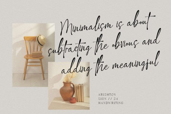 Prishton Sign Font PNG with transparent background - Preview 1