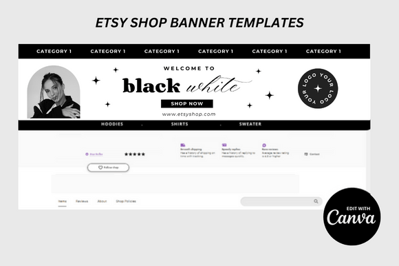 4 Etsy Shop Banner Afbeelding Website Banners Door FolieDesign