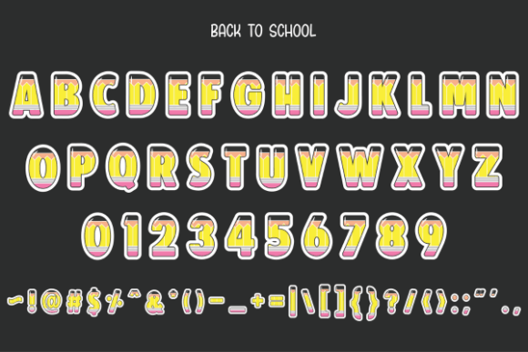 Back to School Font - Preview 2