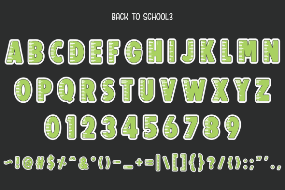 Back to School Font - Preview 4