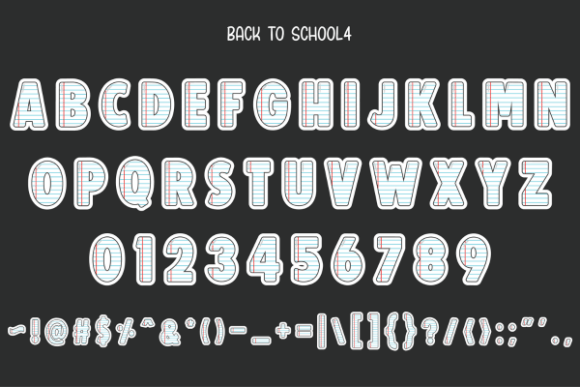 Back to School Font - Preview 5