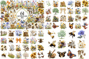 Bees Clipart Png Mega Bundle Graphic by Markicha Art · Creative Fabrica