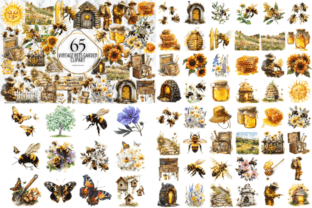 Bees Clipart Png Mega Bundle Graphic by Markicha Art · Creative Fabrica
