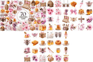 Bees Clipart Png Mega Bundle Graphic by Markicha Art · Creative Fabrica