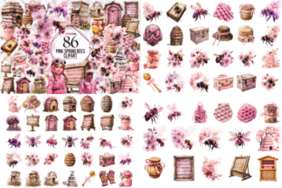 Bees Clipart Png Mega Bundle Graphic by Markicha Art · Creative Fabrica